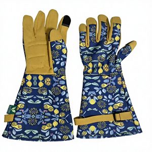 14 Inch Long Gauntlet Leather Gloves Anti-Slip Durable Multi-Purpose Garden Work