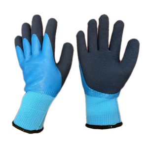 7 Gauge Warm Terry Foam Latex Dipped Safety Gloves Durable Protective Customizable Construction Winter