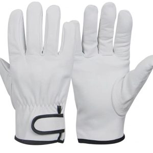 All-Weather Hardwearing Sheepskin Leather Gloves for Men and Women Driving Cycling Fishing
