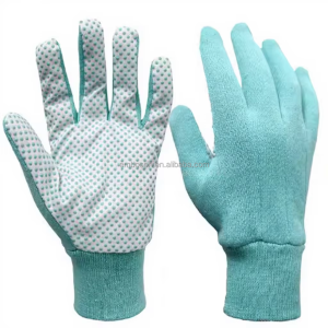 Anti-Slip Wear Resistance Breathable PVC Dots Palm Garden Gloves