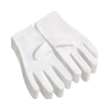COOHORN 12 Pairs White Cotton Open Cuff Breathable Work Gloves Liners Eczema Hands 01