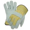 Canadian Heavy Duty Cow Split Leather Work Gloves Long Lasting Industrial Safety Gloves 01