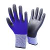Childrens PU Nylon Work Gloves Lightweight Breathable Wear Resistant Flexible Elastic Cuff 01