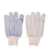 Cotton Knit Wrist Cow Split Leather Anti Cut Anti Heat Safety Gloves 01