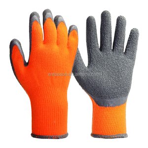 Gants de sécurité polyvalents personnalisables, doublés de coton, imprégnés de latex, antidérapants et imprégnés de latex.