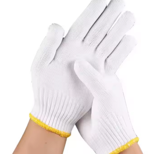 Gants de travail de sécurité tissés en coton, gants de travail tricotés sur mesure