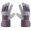 Cow Split Safety Leather Work Gloves Cowhide Garden Gloves 01