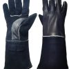 Cowhide Leather Welding Gloves Long Cuff Anti Slip Tear Resistant Durable Breathable 01