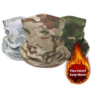 Custom Full Print Eco-Friendly Polyester Winter UV Protection Face and Neck Strap Turban for Unisex Fishing Outdoor