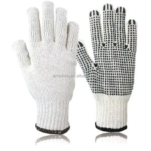 Customizable Non-slip Knit Dots Gloves PVC Point Cotton Multifunctional Handling Work Gloves