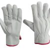 Customized Multifunction Durable Anti Slip Cowhide Work Gloves Soft Comfort Safety 01