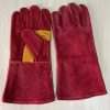 Emboson Cowhide Welding Gloves Latex Coating Reinforced Thumb Industrial Safety Gear 01