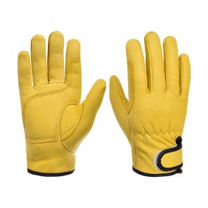 Gants de conduite en cuir de chèvre imperméables, souples et de sécurité pour écrans tactiles, cyclisme, pêche et hiver