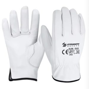 Gants de travail en peau de chèvre pour hommes et femmes, pour la construction, les mines et la conduite en toute sécurité.