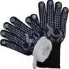 Heat Proof BBQ Gloves Double Sided Silicone Anti Slip Long Cuffs Wear Resistant Flame Retardant 01