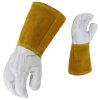 High Temperature Leather Welding Gloves Safe Working Protection 01