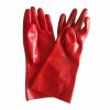 Guantes de PVC entrelazados con forro, puño largo, forro completo, resistentes a perforaciones 01