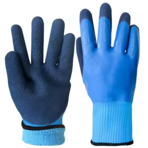 Warm Wool Foam Latex Immersion Safety Gloves Construction Gloves