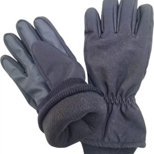 Waterproof PU Coated Cold Ski Gloves Anti-Heat Thick-Lined Screen Design Elastic Cuff