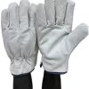 Wholesale Winter Driver Gloves Leather Industrial Safety Working Cotton Lining 01